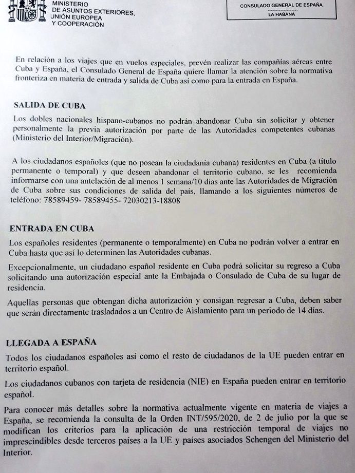 Cómo sacar cita en embajada española en Cuba